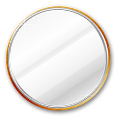 3 Inch Round Custom Mirrors