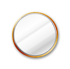 2.25 Inch Round Custom Mirrors