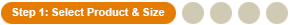Select Product and Size