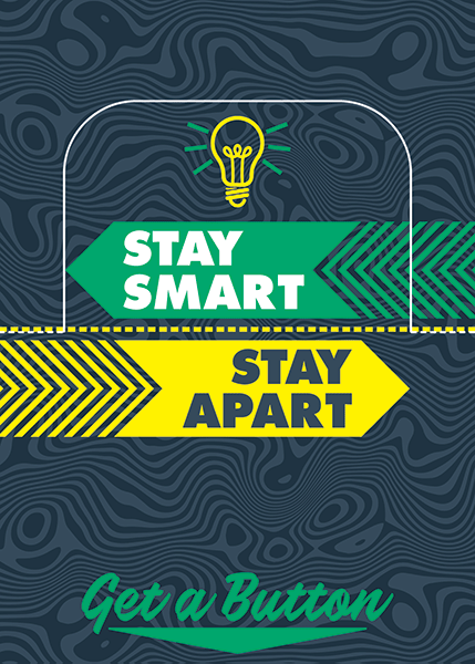 Stay Smart Stay Apart Button Box