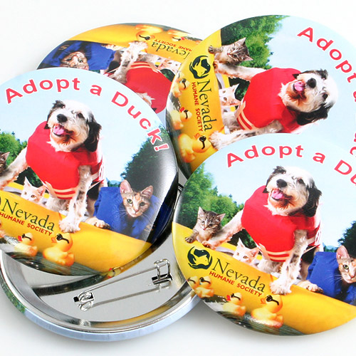 animal rescue non profit church promo customizable band restaurant 50 buttons 1 Customizable pin back buttons for your school