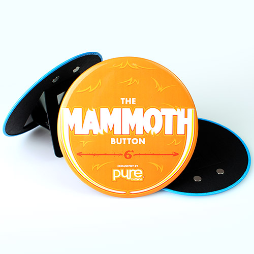 Mammoth 6 Inch Buttons Orange Design Group Shot