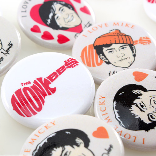 Set of three 1" The Wombats pins buttons band 