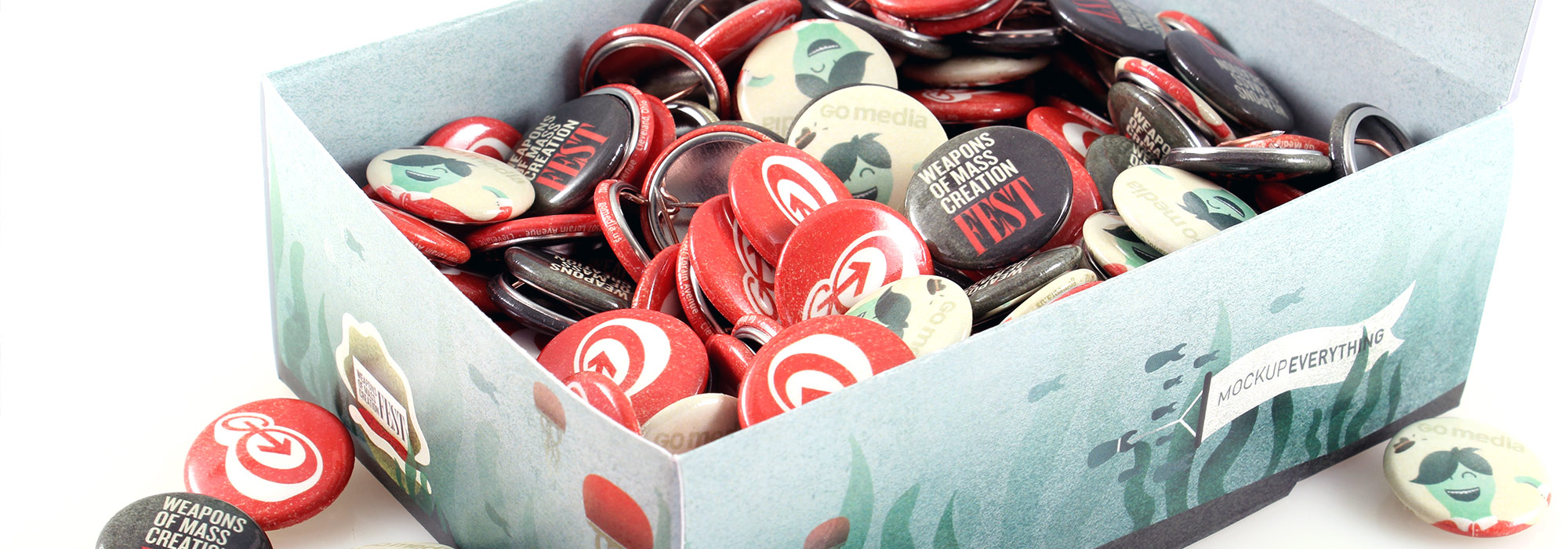 Retail Display Boxes for Custom Buttons Custom Products