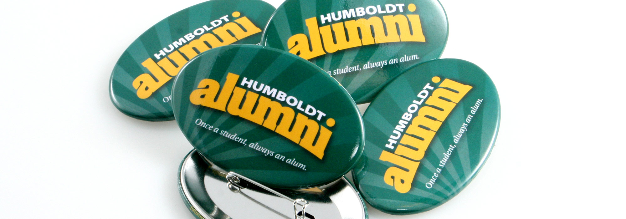 Oval Custom Buttons Humboldt Alumni