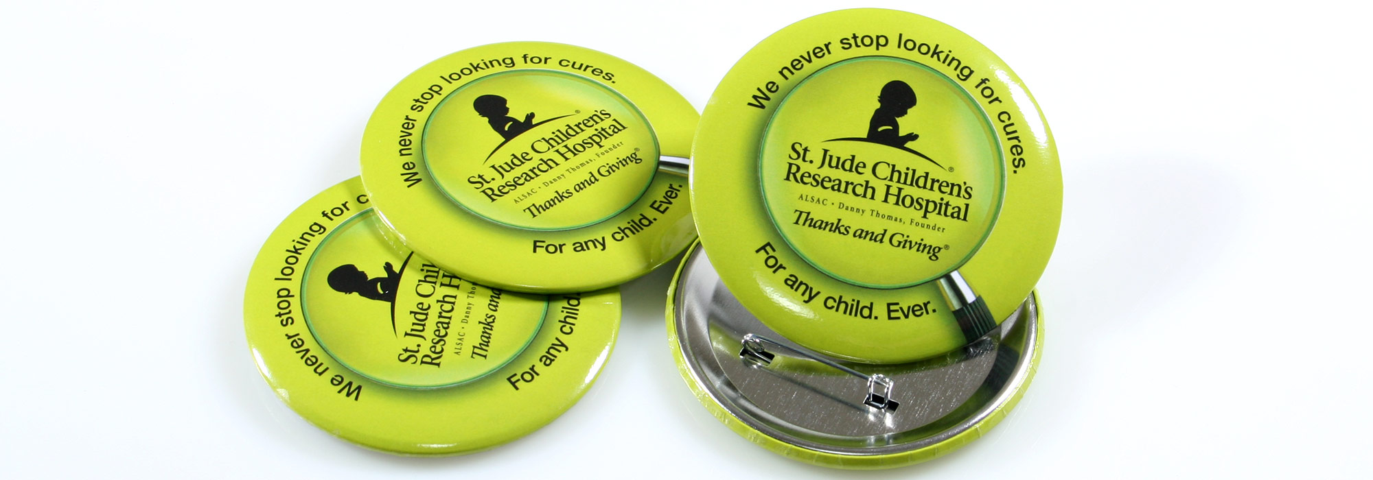 Round Custom Buttons St Jude Research Hospital