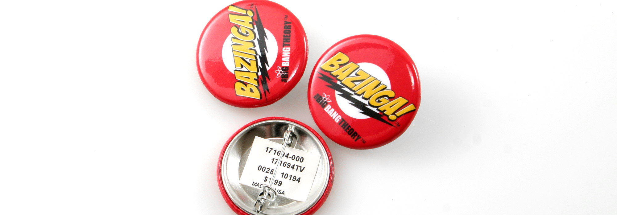 Round Custom Buttons Big Bang Theory