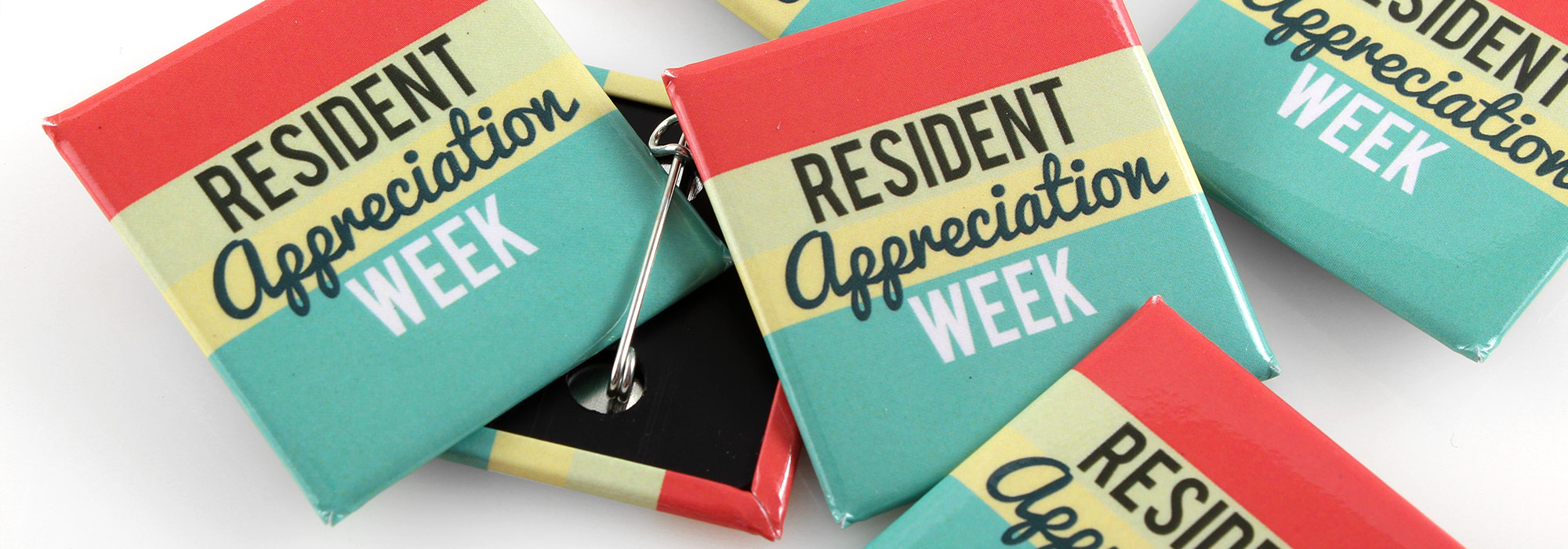Square Custom Buttons Resident Appreciation Week