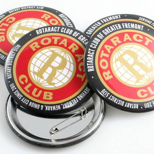 Advertising / Promotional Buttons Sample Photo