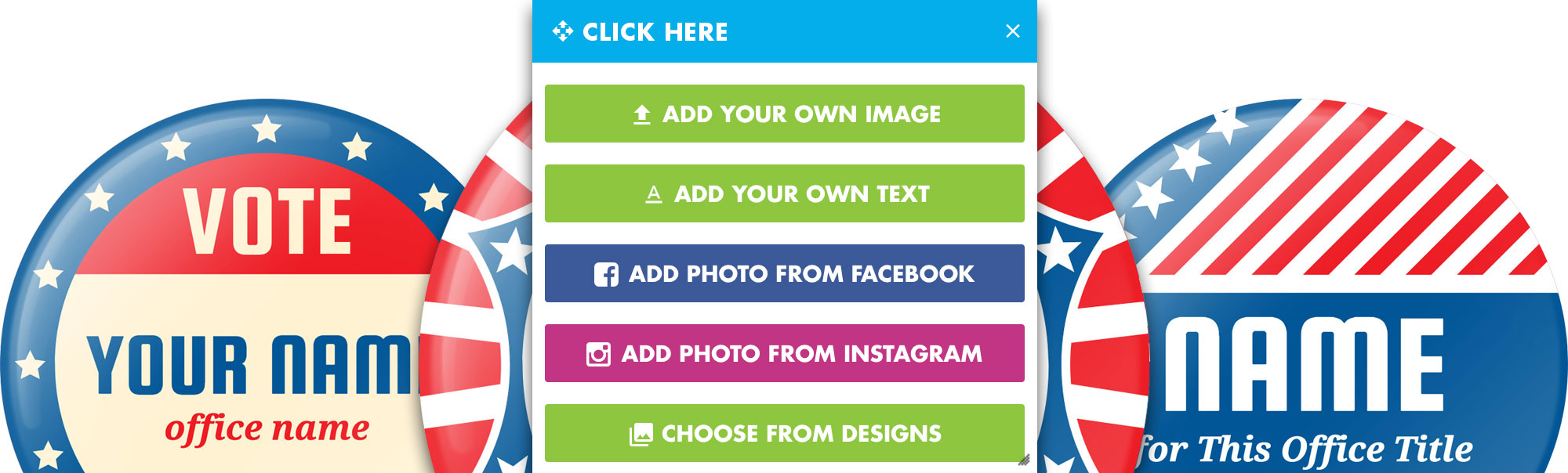 Design Campaign Buttons