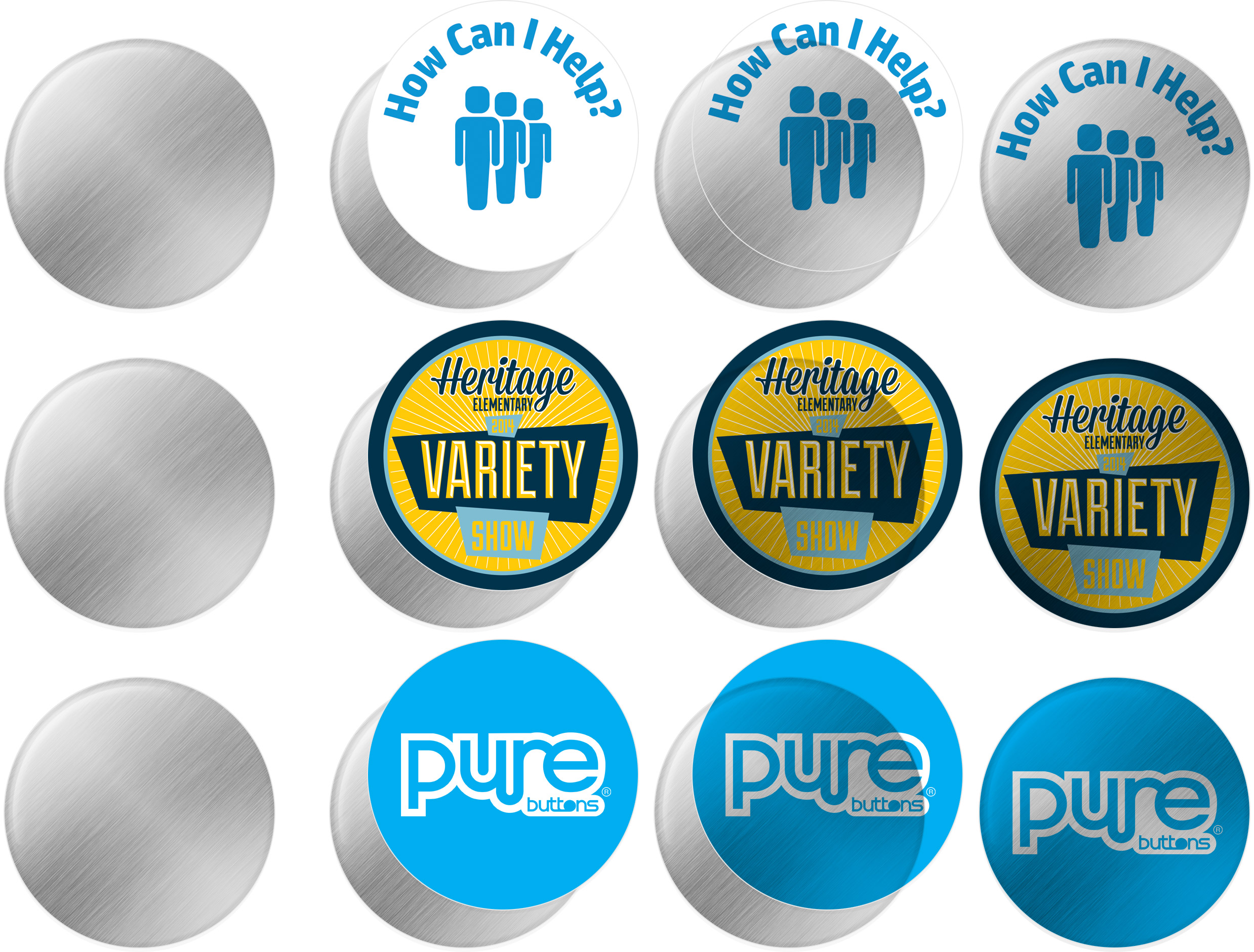 Metallic Buttons Example