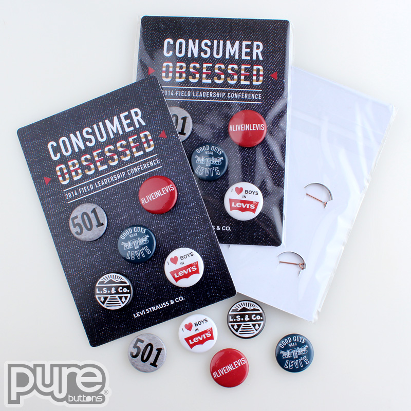 levi strauss co custom button packs