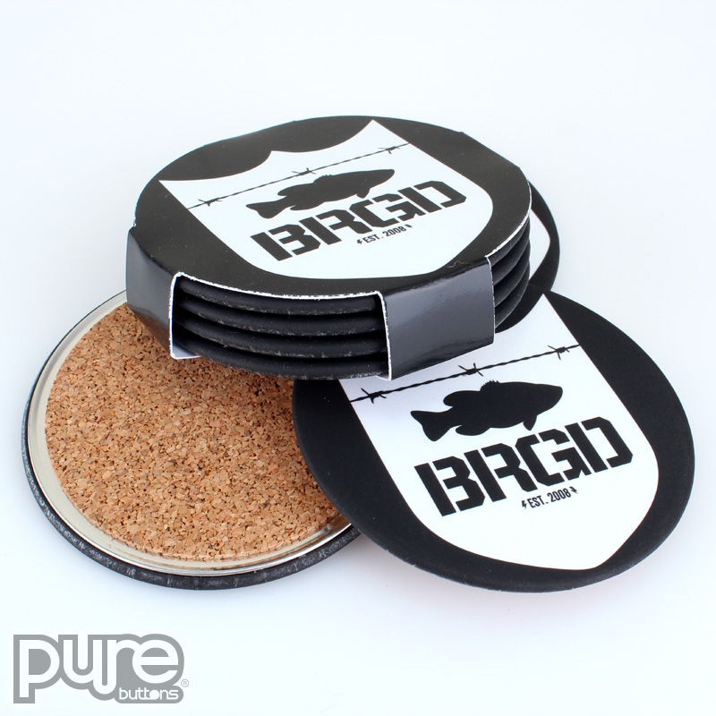 Custom Coasters Samples Personalized Coasters PureButtons