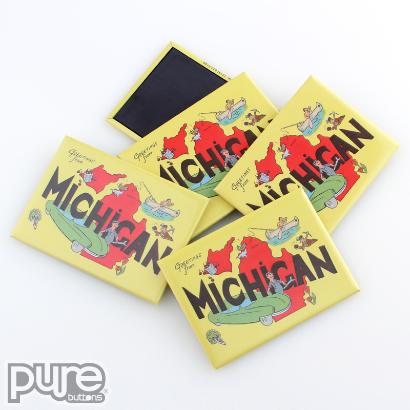 Michigan Souvenir Fridge Magnets