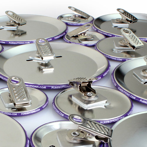 Round Custom Bulldog Clip Buttons