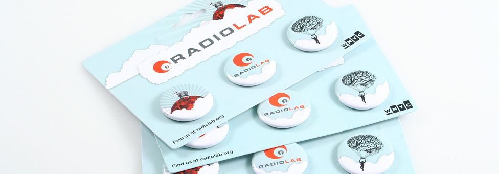 Radiolab - Round Custom button packs