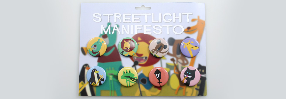 Streetlight Manifesto - Round Custom button packs