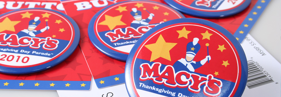 Macys Thanksgiving Day Parade - Round Custom button packs