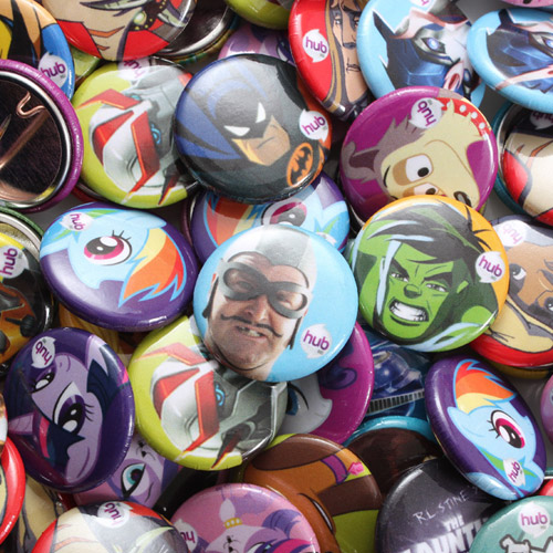 Custom Hub TV 1 Inch Round Buttons