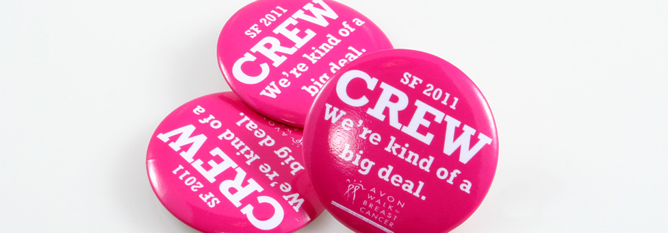 avon walk for breast cancer - Round Custom Buttons