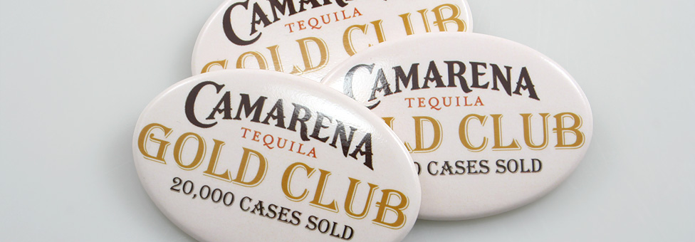 camarena tequila - Oval Custom Buttons