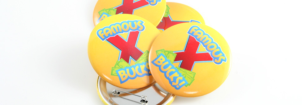 Famous Bucks - Round Custom Buttons