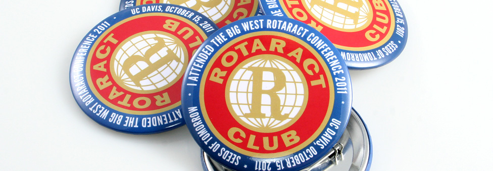 Rotaract Club - 3 Inch Round Custom Buttons