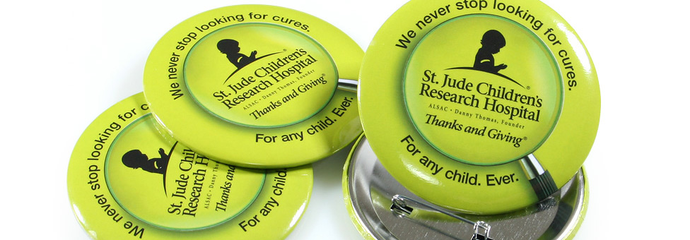 St. Jude Children's Research Hospital Custom Buttons