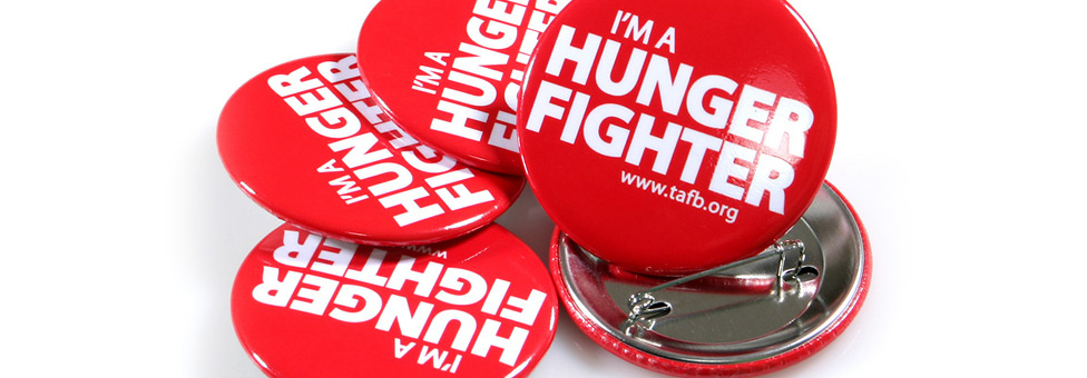 Tarrant Area Food Bank Custom Buttons