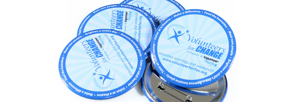 Fairfax Volunteer Custom Buttons