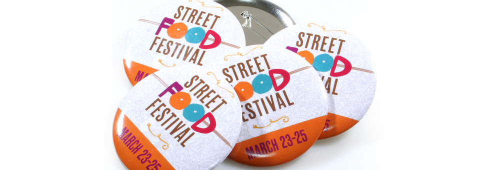 Street Food Festival Custom Buttons