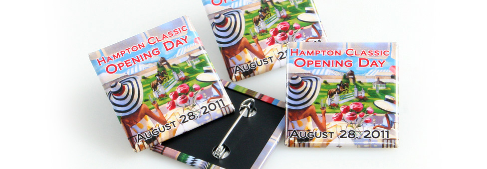 Hampton Classic Opening Day Custom Buttons
