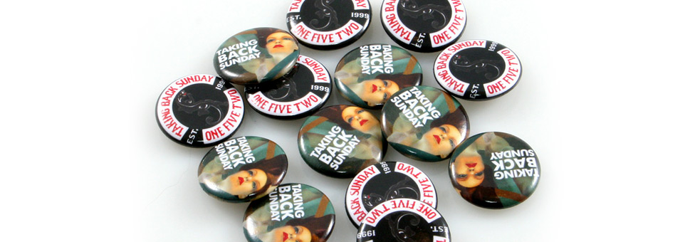 Taking Back Sunday Custom Buttons