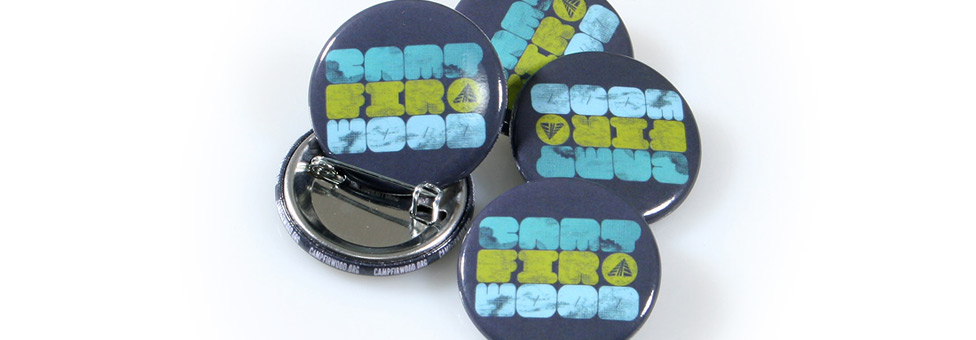 Camp Firwood Custom Buttons