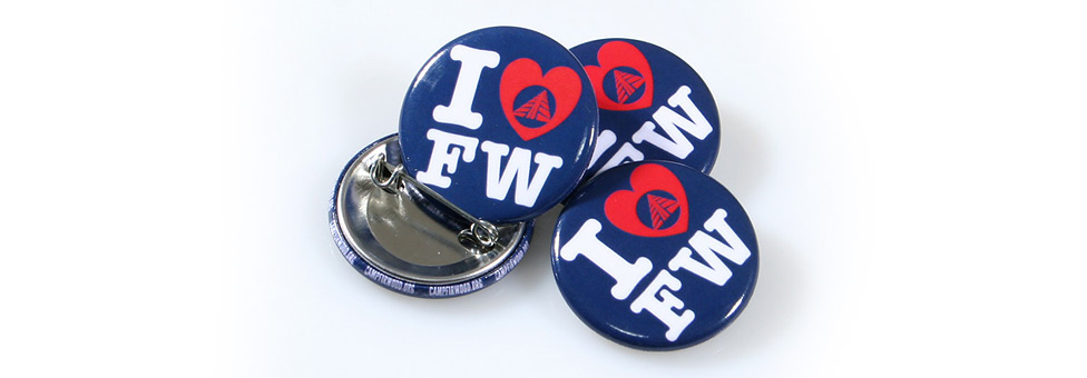Camp Firwood Custom Buttons