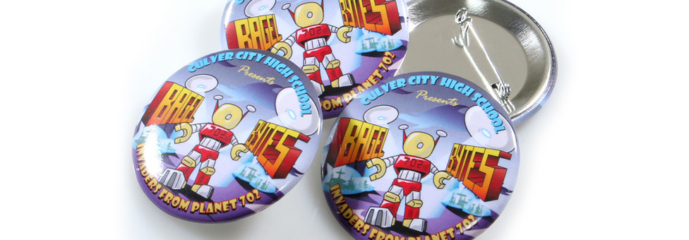 High School Robotics Team Custom Buttons
