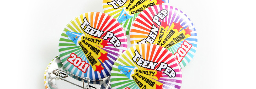 Teen Pep Faculty Advisor Custom Buttons