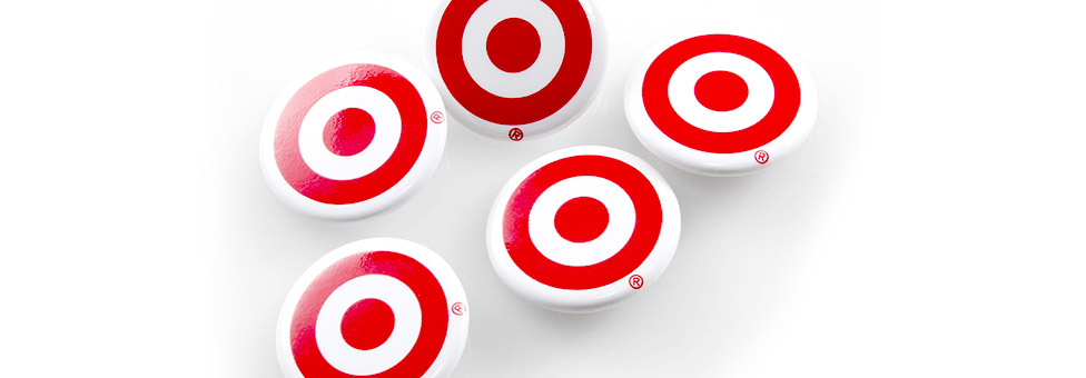 Target 1.5 Inch Round Custom Buttons