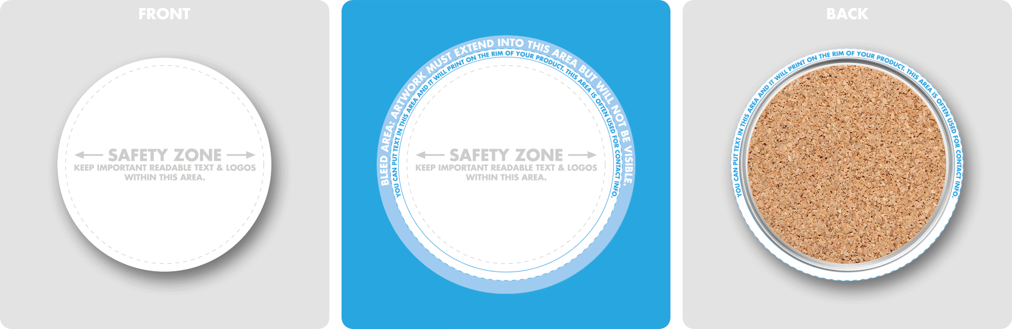 Coaster Template PureButtons