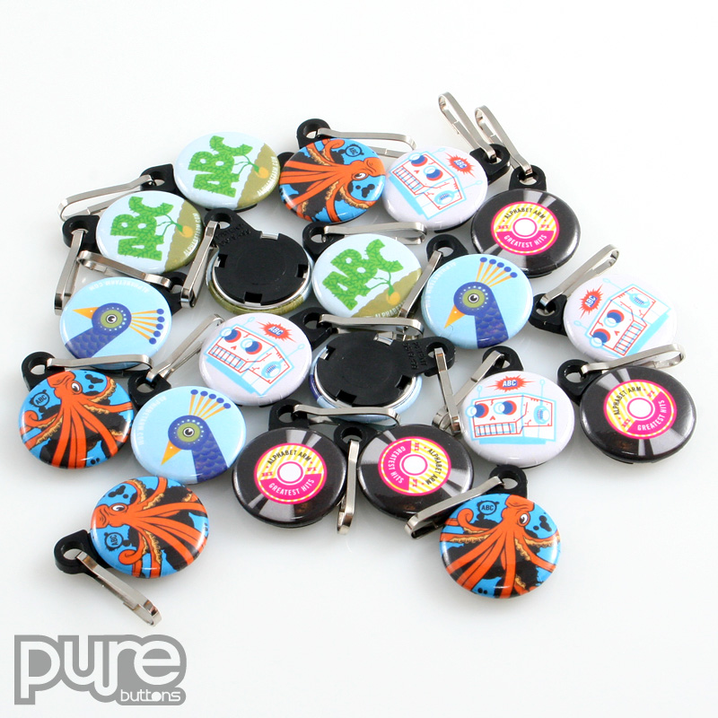 1" Round Custom Zipper Pulls Cover Image