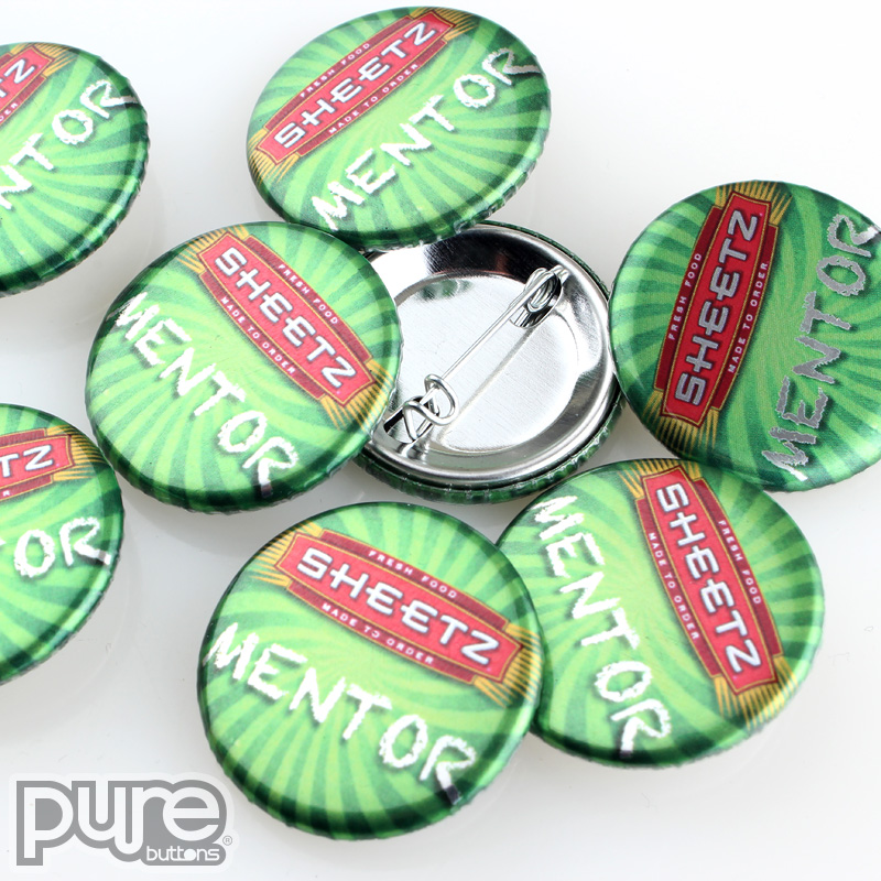 Pinback Buttons, Custom Printed with Logo