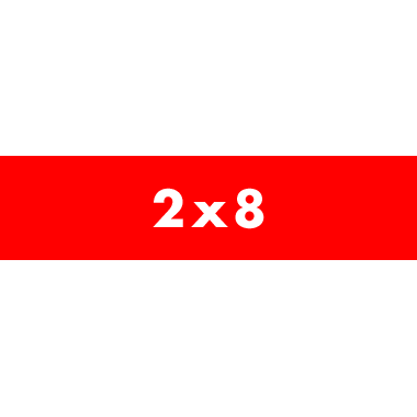 2x8 Inch Rectangle Custom Fridge Magnets