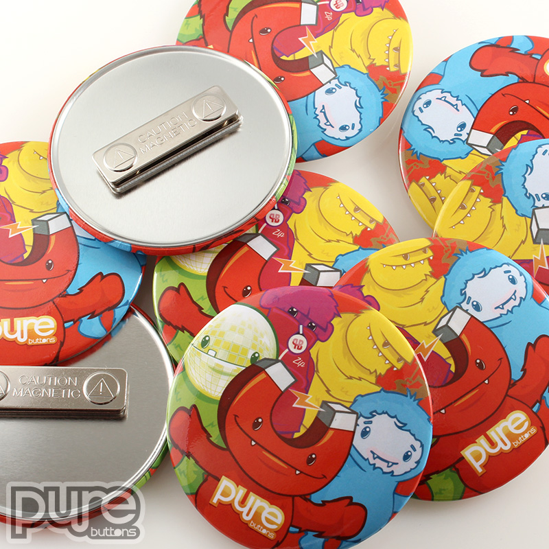 2.5 Round Clothing Magnets