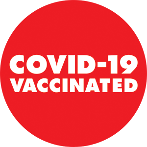 COVID-19 Vaccinated Button