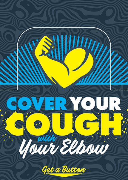 Cover Your Cough Button Box