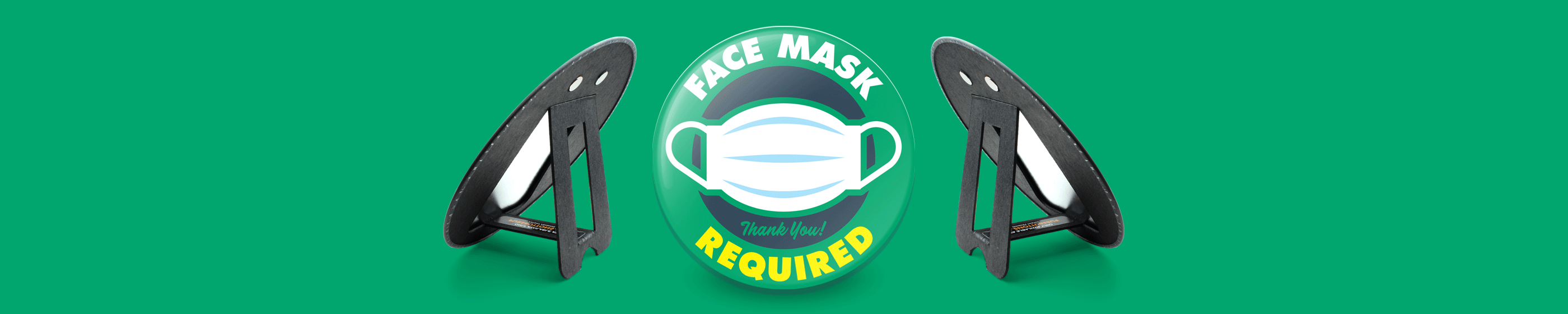 Mask Required 6" Magnetic Easel (Green) Cover Image