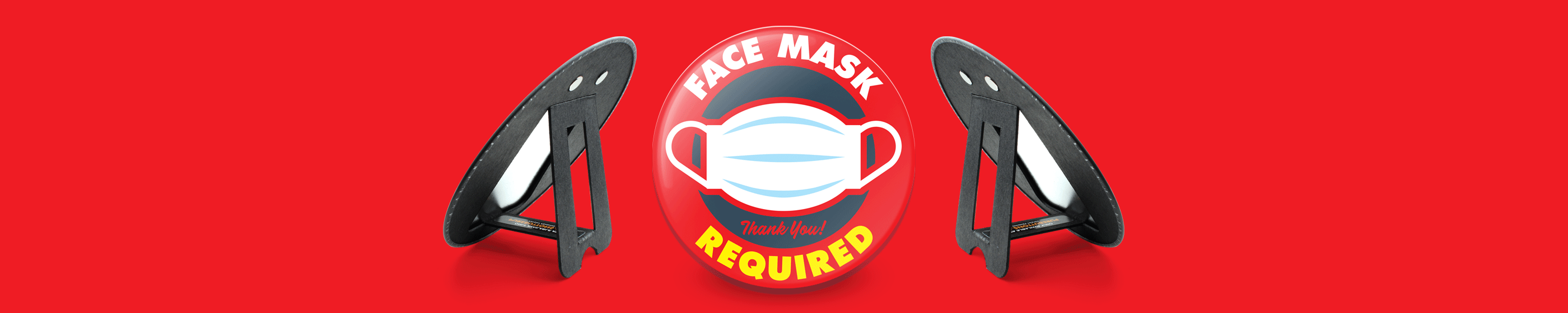 Mask Required 6" Magnetic Easel (Red) Cover Image