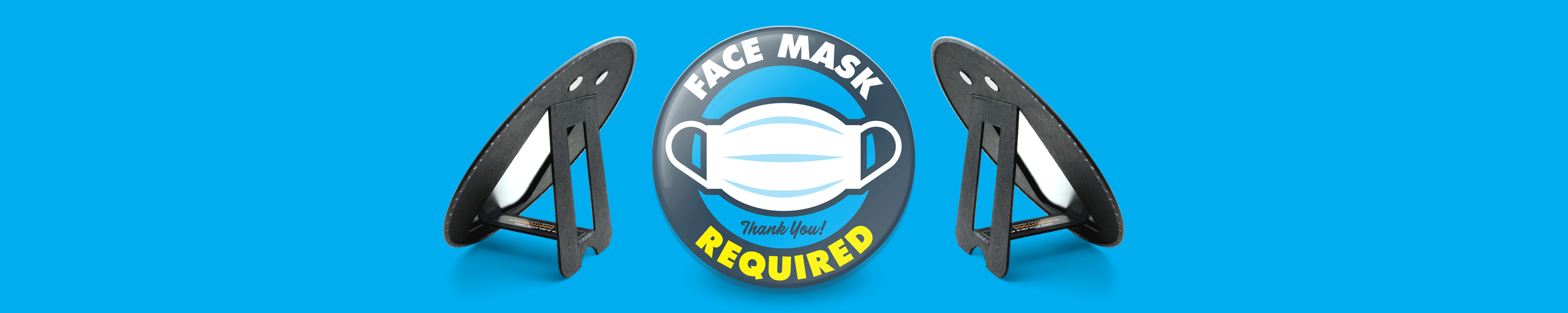 Mask Required 6" Magnetic Easel (Blue) Cover Image