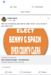 Customer Photo: Pure Buttons Review