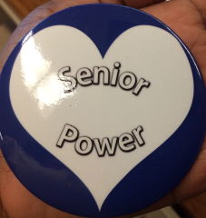 Customer Photo: Buttons for Senior Summit 